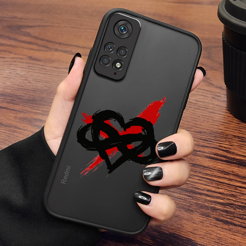 Fashionable Luxury Rose Cool Frosted Translucent For Redmi Note 13R 13 12 12S 12T 11 11T 11E 10 Pro Plus 5G TPU Phone Case image 3