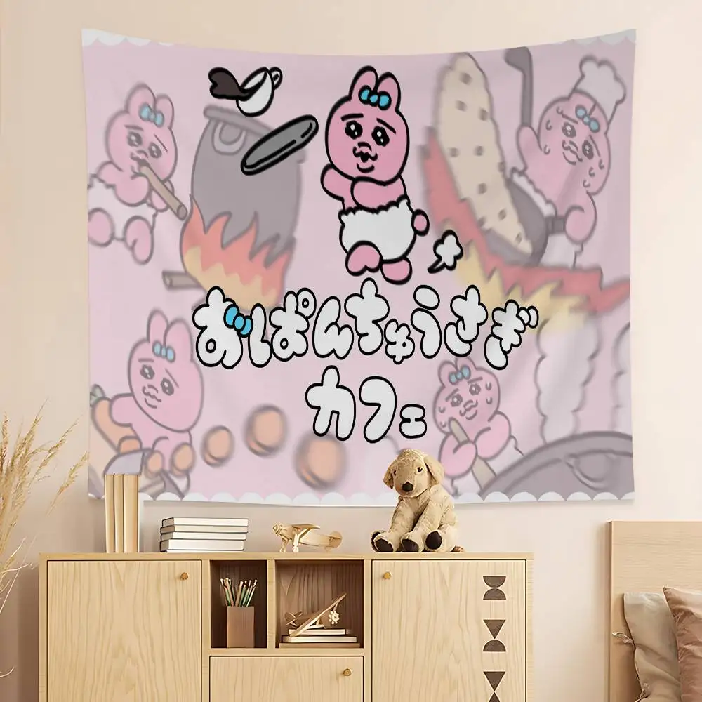 

Мультфильм О-Опанчу, подвесной богемный гобелен, подвесной Таро, хиппи, настенные коврики, настенный домашний декор в общежитии