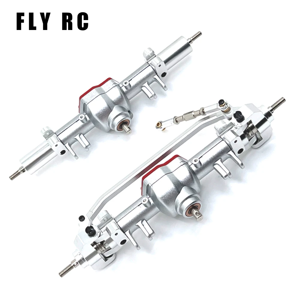 Przednia i tylna oś różnicowa metalowa do Mn128 Mn86 G500 części zamienne akcesoria do zdalnie sterowany samochód gąsienicowy zdalnego sterowania