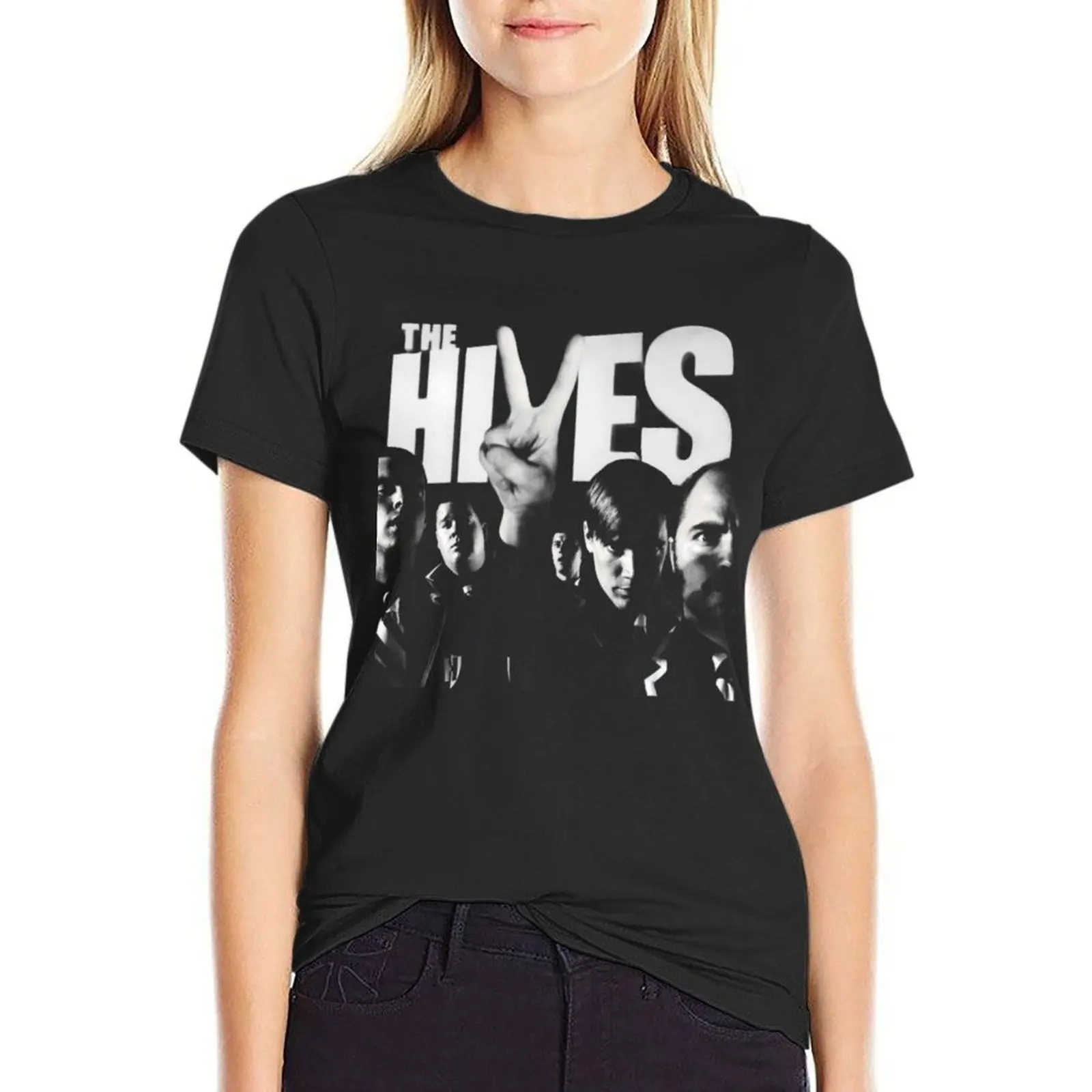 Band the Hives vintage T-Shirt funnys new edition summer blouses woman 2024