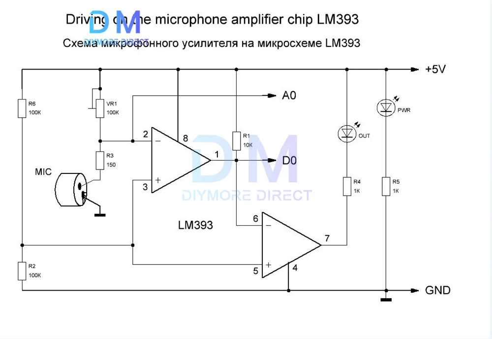 Módulo de detección de Sensor de sonido de voz de micrófono para Arduino AVR PIC sensores de salida Digital analógicos KY-037