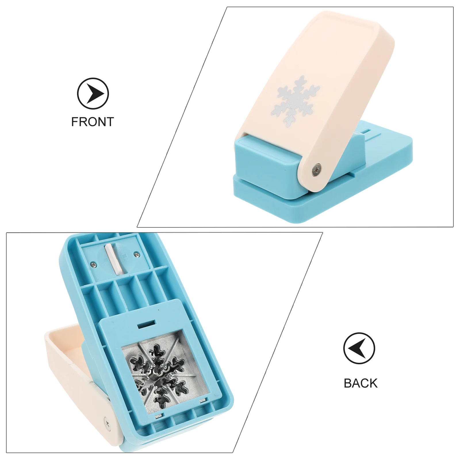 

Embossing Device Paper Punch Punches for Kids Snowflake DIY Crafts Puncher Toy Plastic