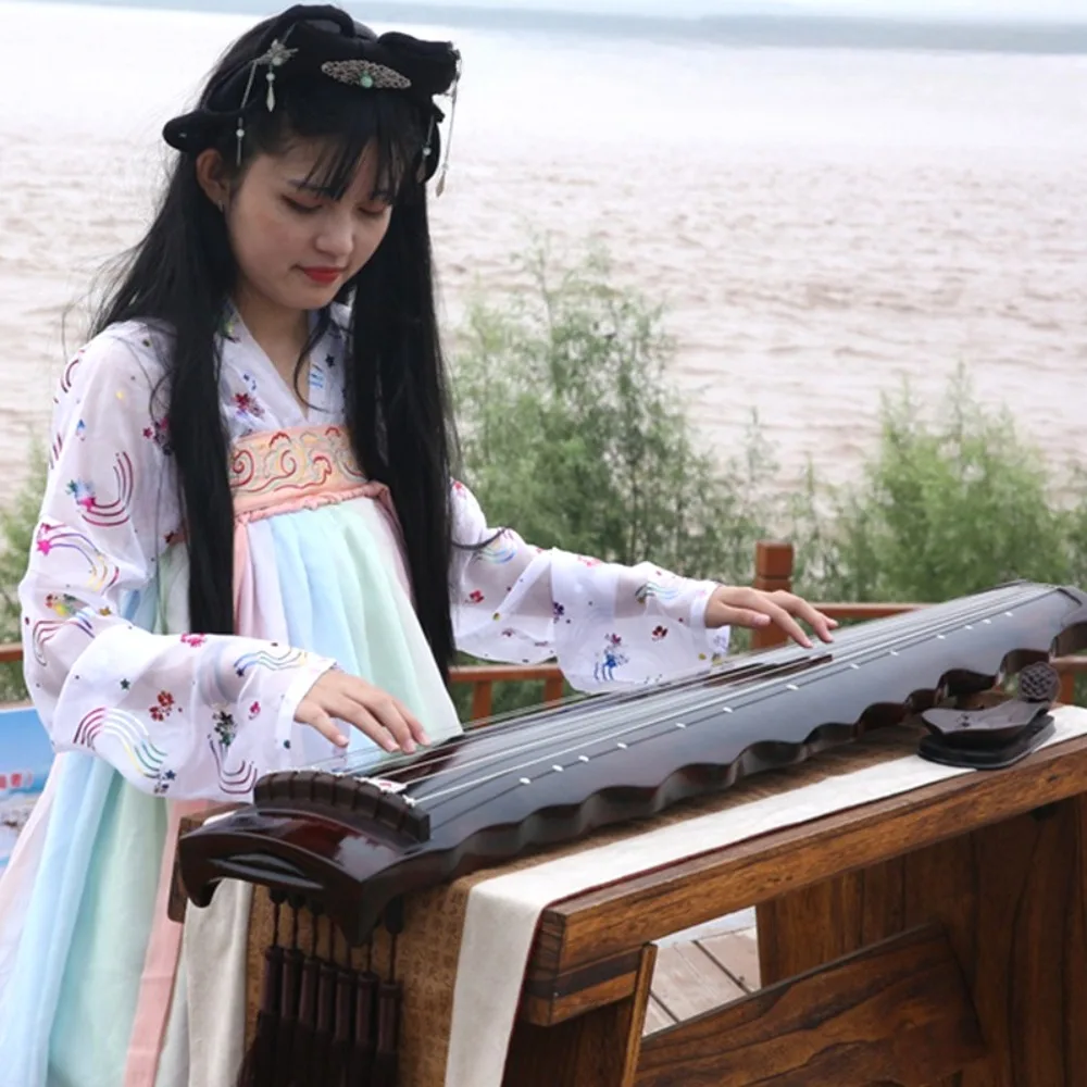 Wooden Guqin Handcrafted Sound Healing Seven-stringed Adult Beginner Guqin Professional Performance Musical Instruments