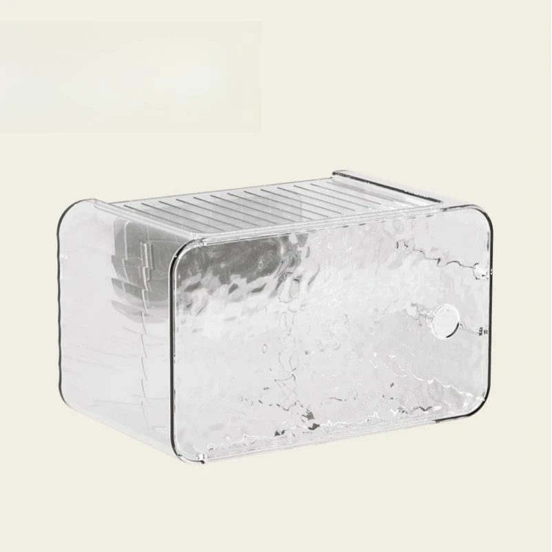 Boîte à papier toilette à motif glacier, boîte à mouchoirs premium, étanche, sans perçage, avec ventouse, support de mouchoirs pour salle de bain