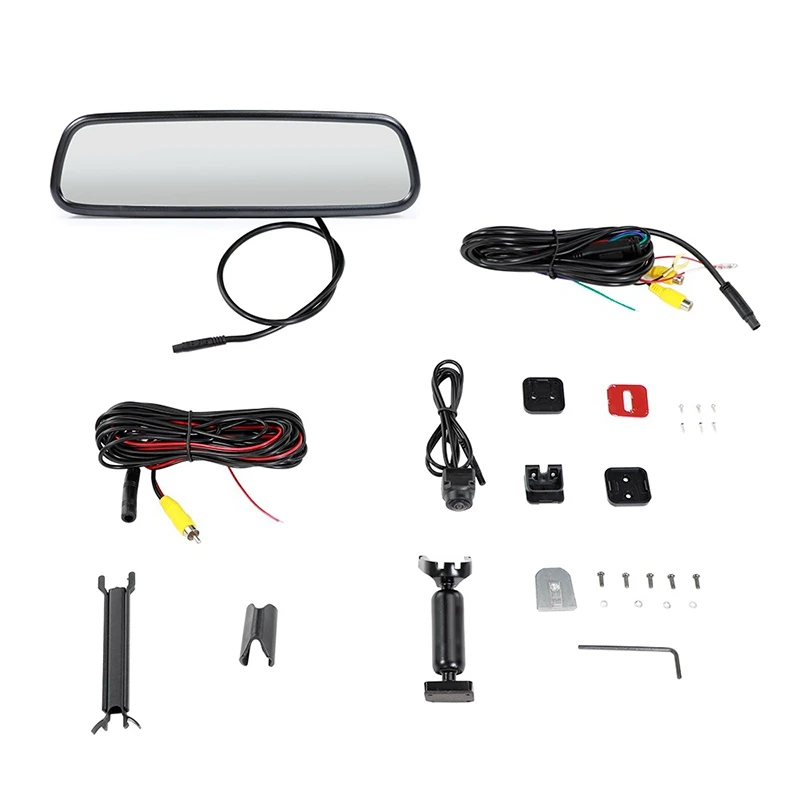 

HD 7.36Inch LCD Car Rearview Mirror Internal Replacement Rearview Mirror Monitoring Parking System With Special Bracket