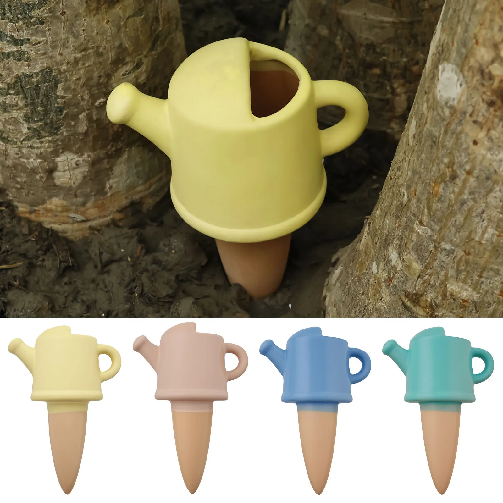 4Pcs Self Watering Spike Plant Automatic Irrigation System Device Planter Insert Flower Self for Potted Feeder Indoor Outdoor