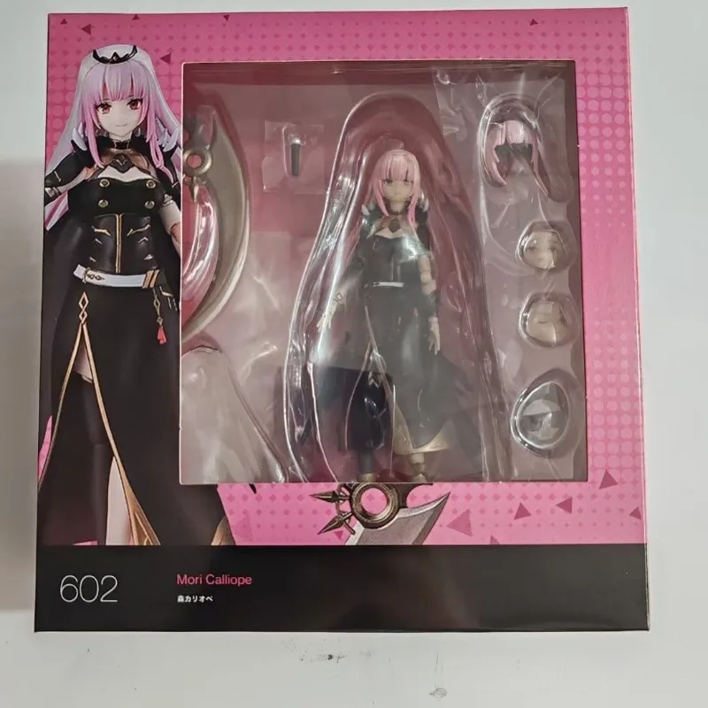 16cm New figma#602 hololive figma Mori Calliope Death-calli action figure Statue Collection Doll Toys Birthday Gifts