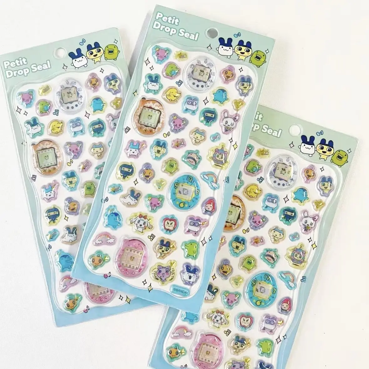 Petit Drop Seal Vintage Japanische Aufkleber Kristallgelee Lasergeprägt 3D Solid für Kinder Tagebuch Handyhülle Dekoration Geschenk