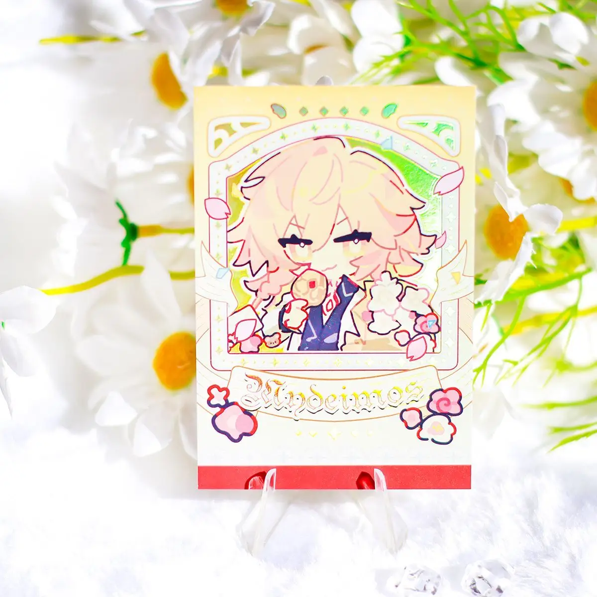 هونكاي: ستار السكك الحديدية Phainon Anaxagoras Mydei Castorice أنيمي تأثيري سلسلة مفاتيح مصنوعة من الأكريليك شارة بطاقة التصوير الفوري هدية عيد ميلاد #5