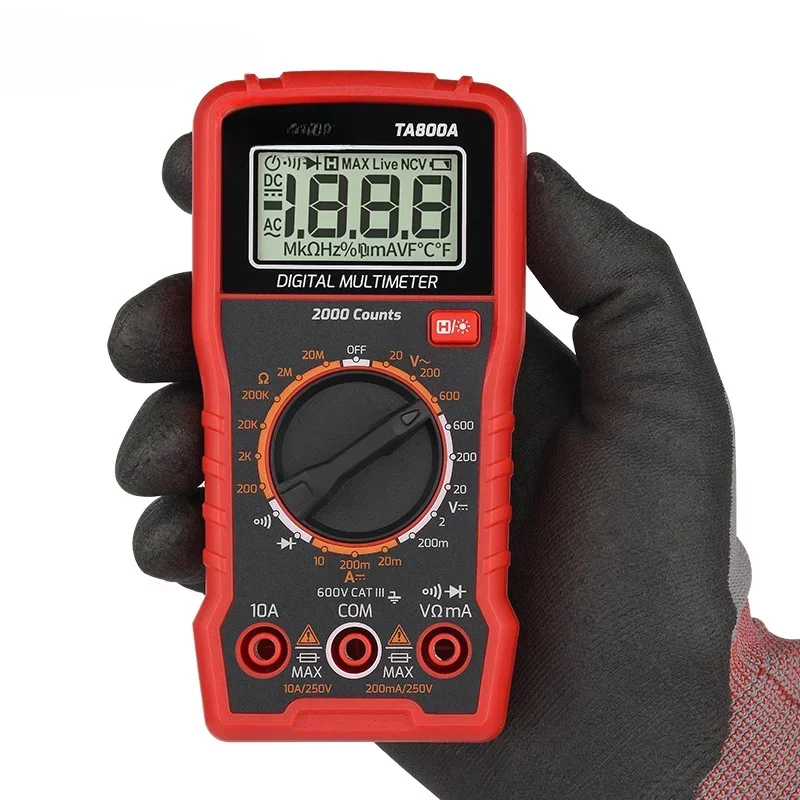 

Multimeter TA800A Digital High-precision Automatic Meter Electrician Portable Small Universal Meter