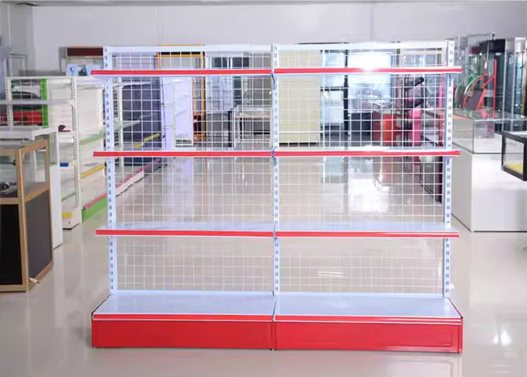 Supermarket shelves single and double-sided multi-layer rack kiosk snack display rack