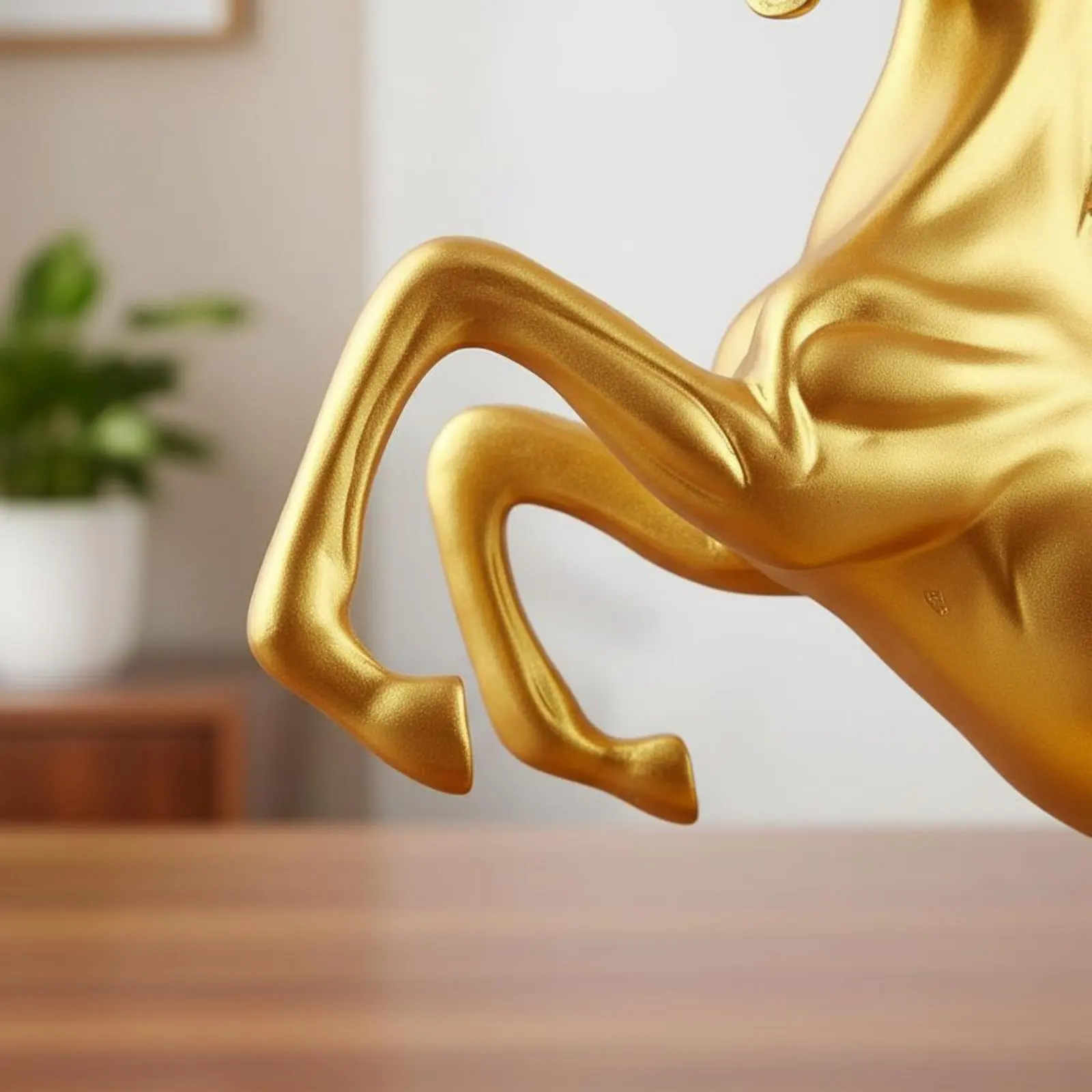 Figura decorativa de caballo en resina – Feng Shui para el hogar - imagen 5