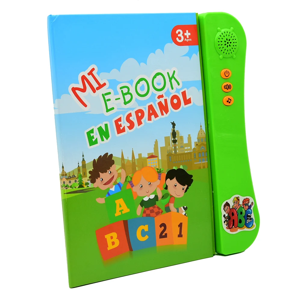 Lingua spagnola apprendimento e-Book macchina da lettura vocale interattiva regalo per bambini esercizio pronuncia spagnola libro di lettura spagnolo