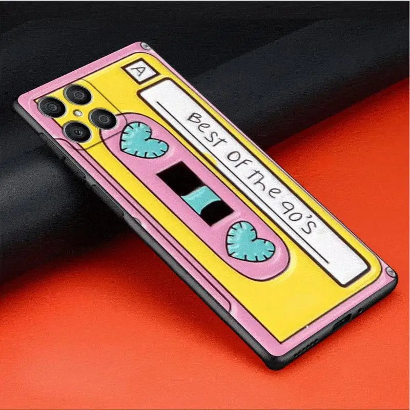 Mixtape Vintage Magnetic Tape Cassette Audio Case For Honor X8 X8a 90 X9a 8X 70 50 20 Magic5 Pro 9X P60 P50 Soft Phone Funda