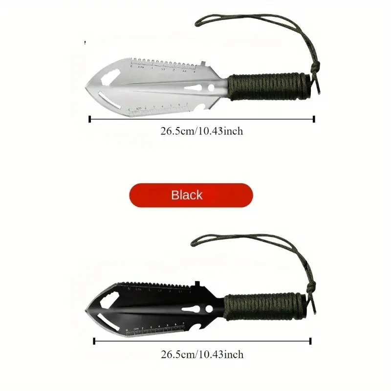 Pala Pinic portátil para acampar، herramienta de supervencia multifuncional para exteriores، Equipo de jardín #5