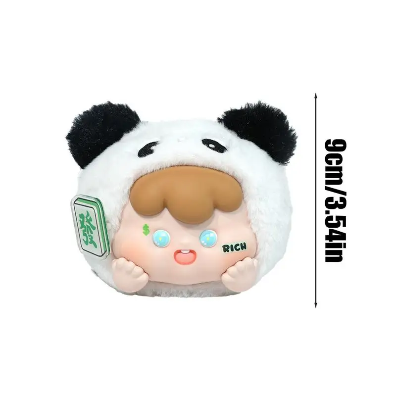 Boneca de pelúcia anime boneca vestindo roupa animal dos desenhos animados colecionável engraçado modelo criativo para o natal ano novo