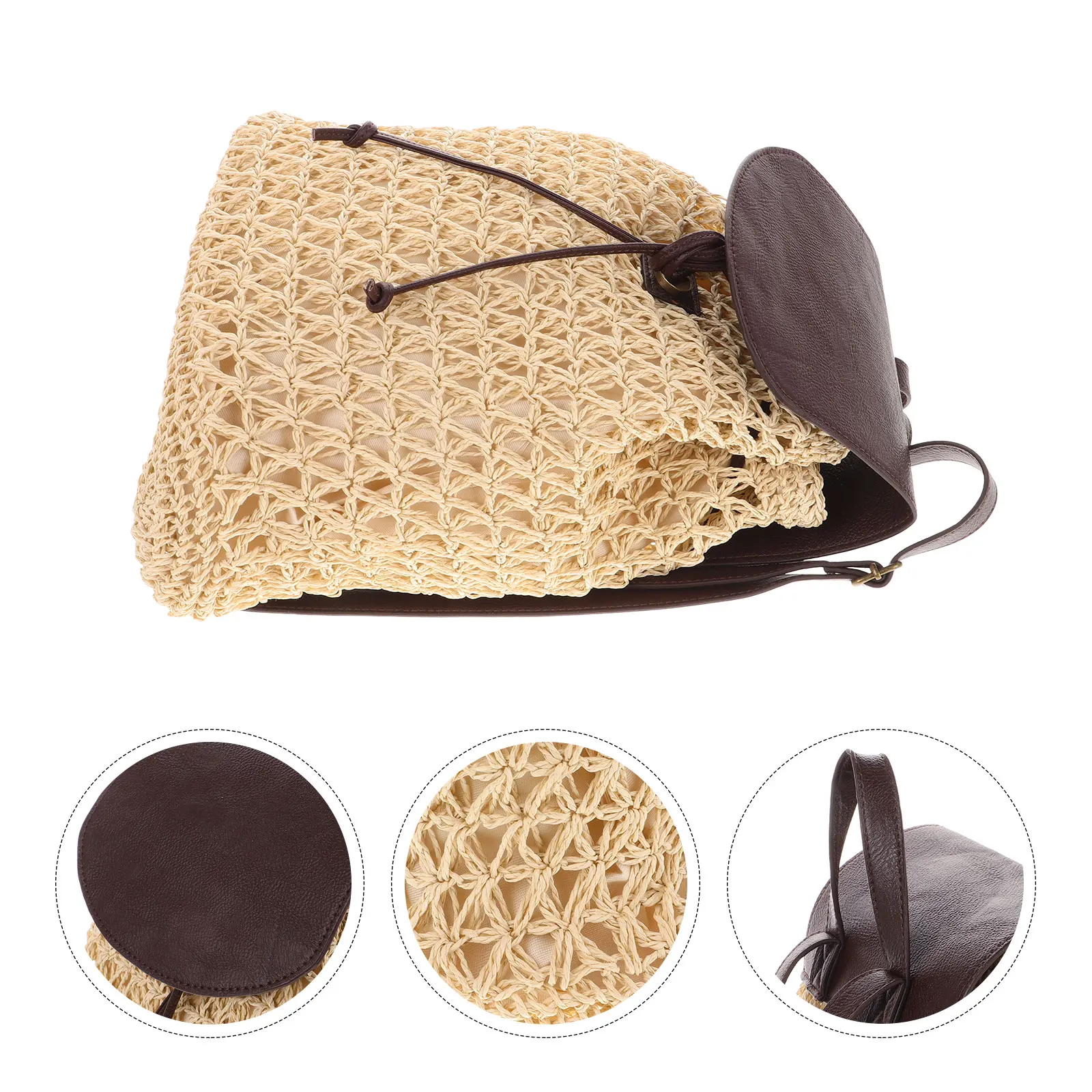 

Stylish Woven Travel Outdoor Schoolbag Comfortable Adjustable Shoulder Strap Lightweight Small Backpack For Hiking Shopping