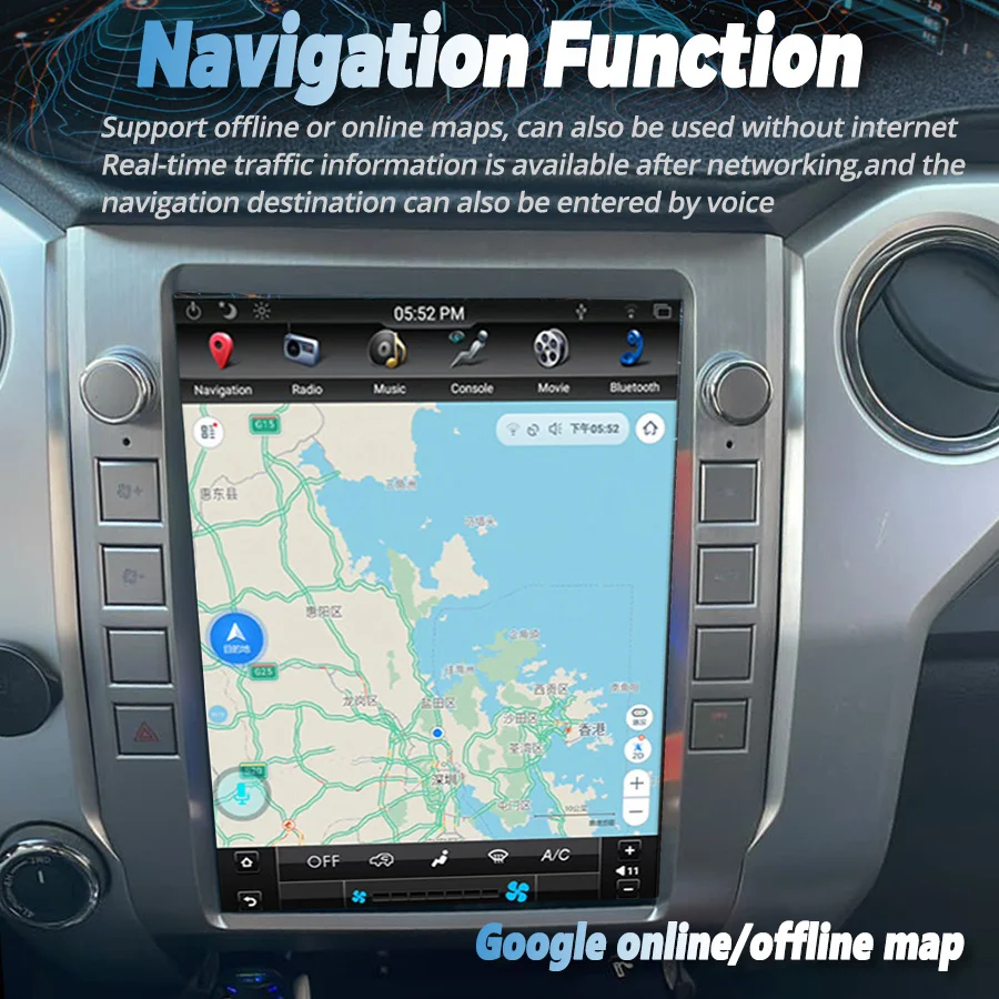 12.1 "Autoradio Android Scherm Voor Toyota Tundra 2014 2017 256 GB Stereo Multimedia Video Player GPS Navigatie carplay Head Unit