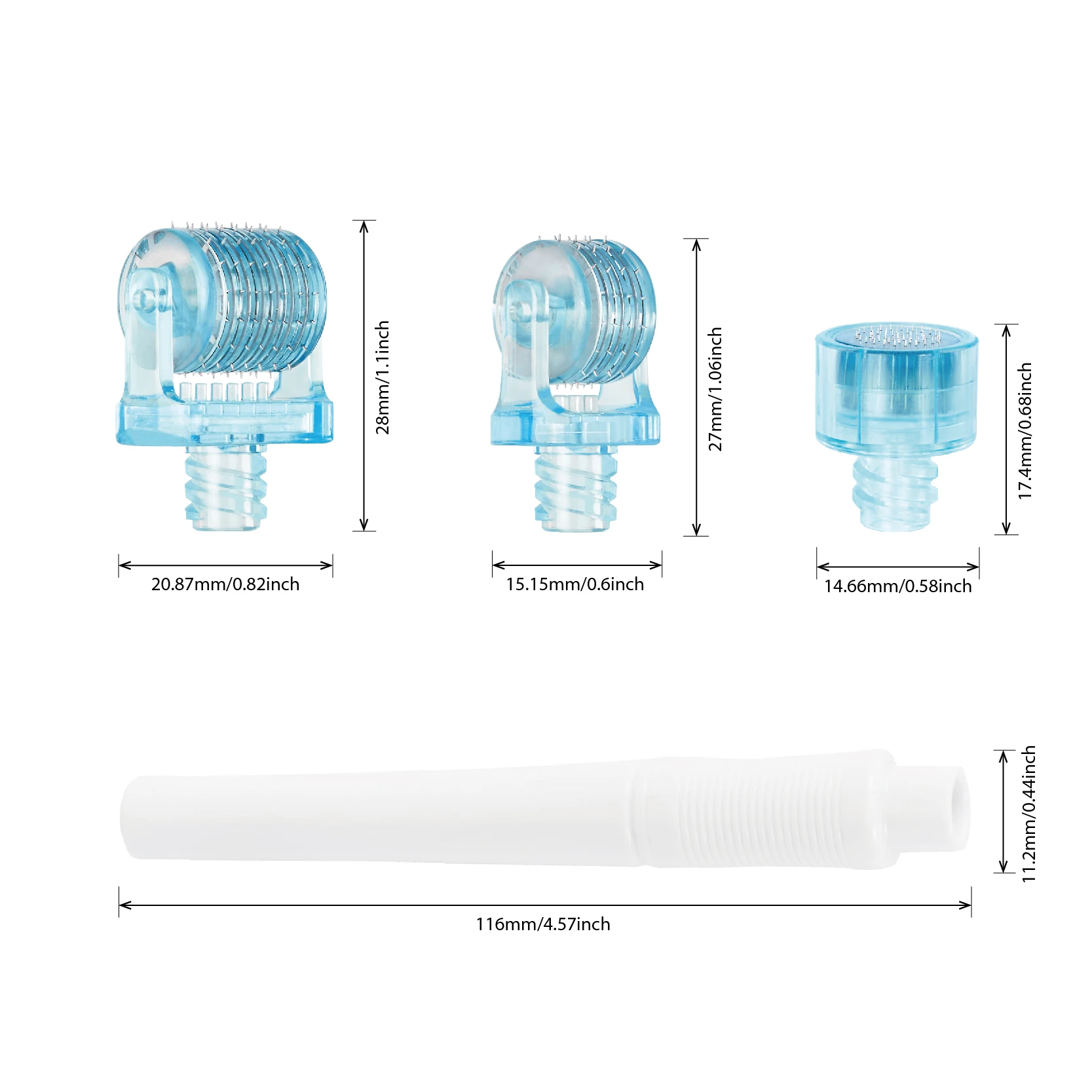 3in1 Derma Roller Stamp Microneedle Derma Stamp 49Pin 64Pin 112Pin Replace Head Cartridge Tips Needle, Needle Length 0.29mm image 5