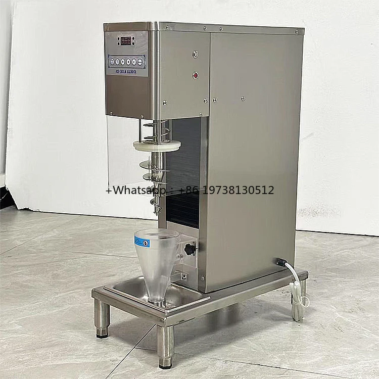 Commercial Swirl Freeze Dessert Fruits Ice Cream Machine Yogurt Ice Cream Blending Machine Yogurt Ice Cream Mixer 20 L/h