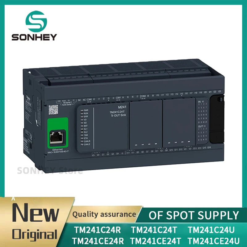 Original TM241C24R TM241C24T  TM241C24U  TM241CE24R  TM241CE24T  TM241CE24U PLC Programmable Logic Module Controller