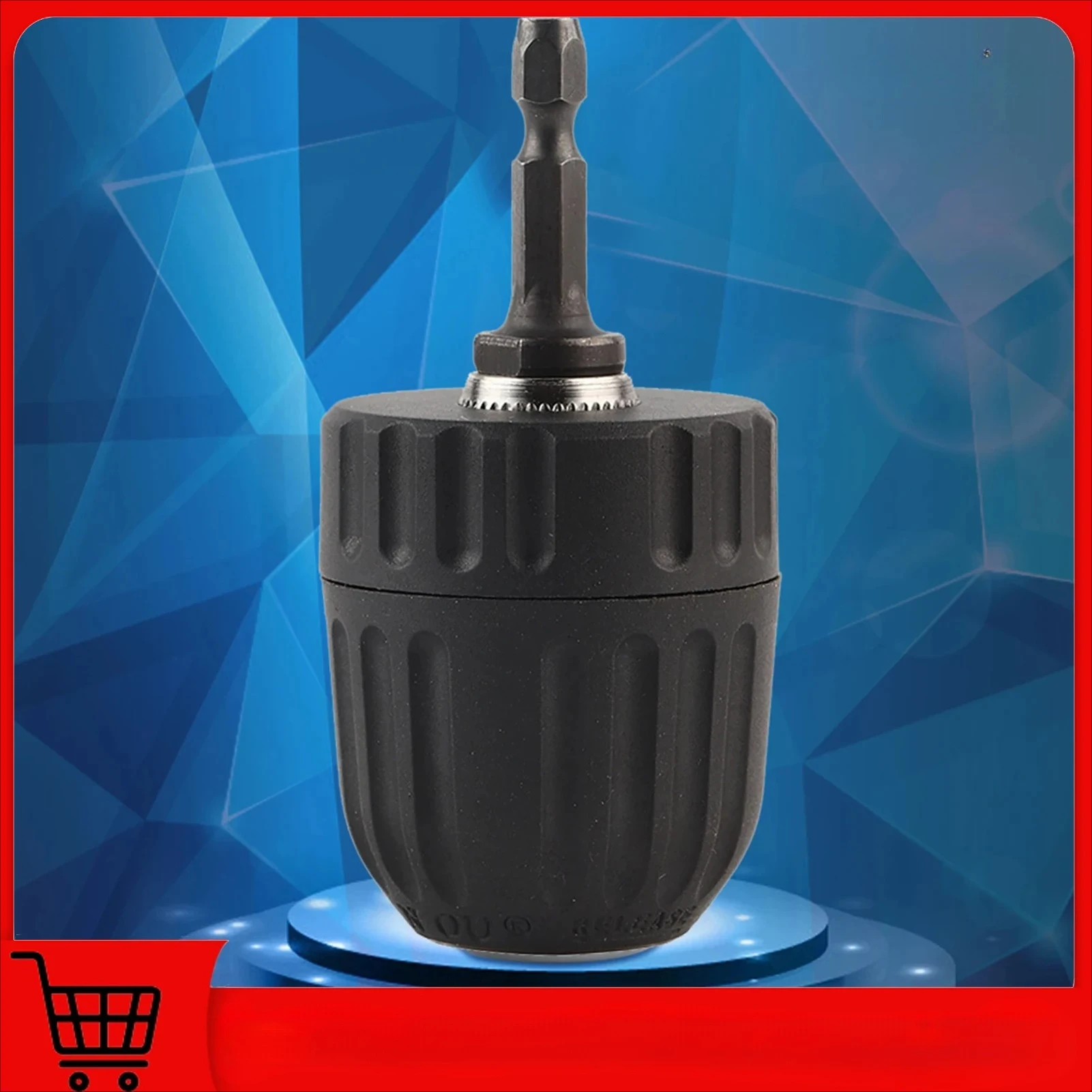 Adaptador de haste hexagonal de 1/4 '', 3/824unf 0.810mm, clipe de mandril sem chave com mandril de broca, clipe de mandril, acessórios de broca
