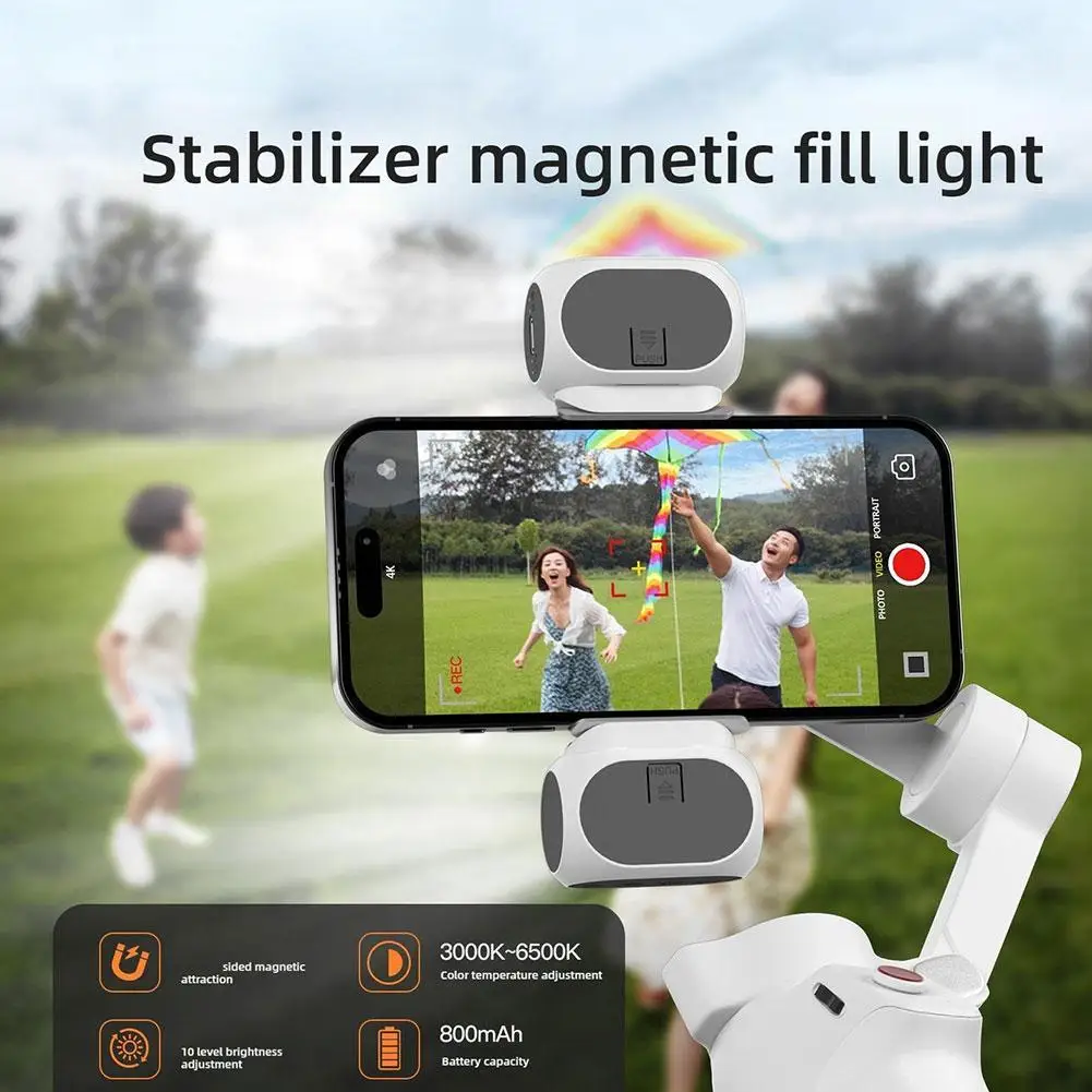 Mobile PTZ Fill Light Is Suitable For DJI Zhiyun Stabilizer Magnetic Pocket Light Vlog Photography Light Accessories