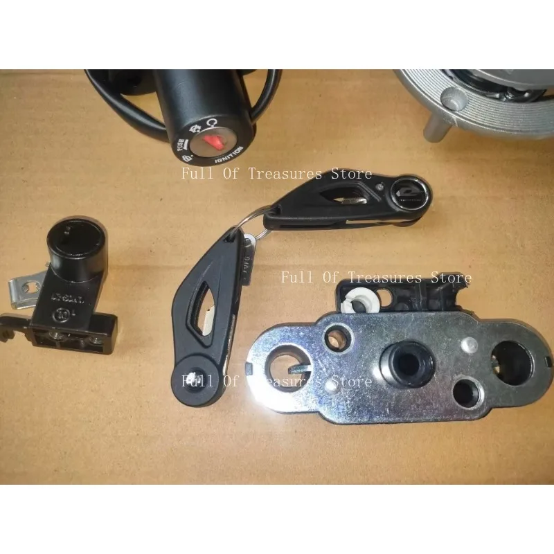 Suitable for QJ300-12 Motorcycle Electric Switch Lock, Fuel Tank Cover, Full Vehicle Lock Plug, Key Blank