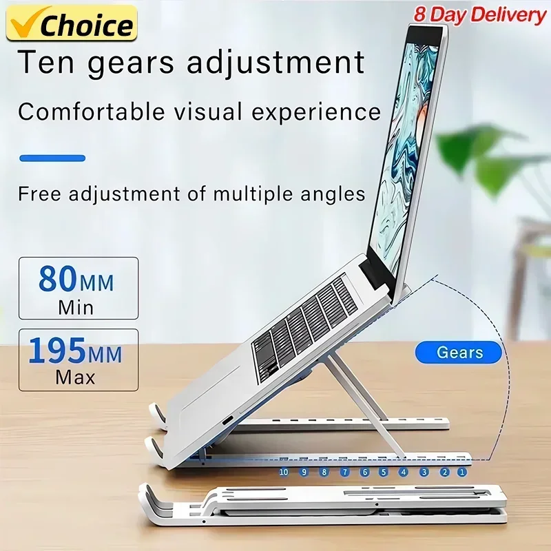 Computer Laptop Stand Portable Multi Purpose Flexible Adjustment Tablet Computer Stand Desktop Elevated Rack Heat Dissipation