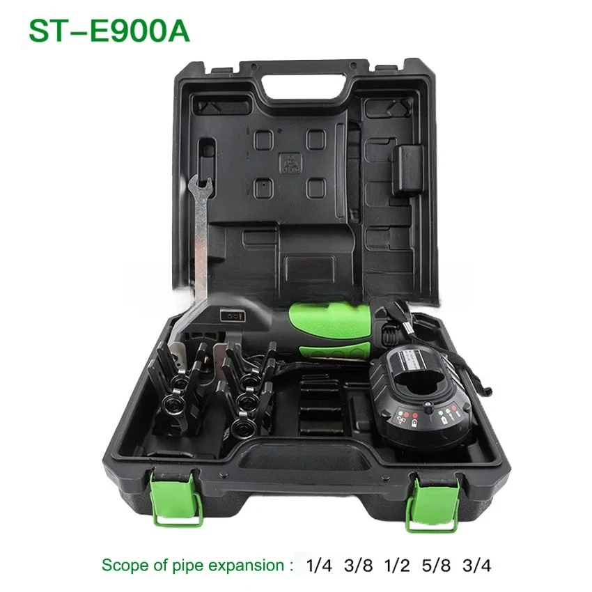 Factory Direct 2026 ST-E900A Automatic Lithium Battery Electric Power Copper Tube Flare Tool Air Conditioner Refrigerator Cordle