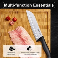 8inch Sharp Kitchen Chef Knife, German Stainless Steel Razor Sharp Blade with Ergonomic Comfort Handle for Kitchen & Cooking