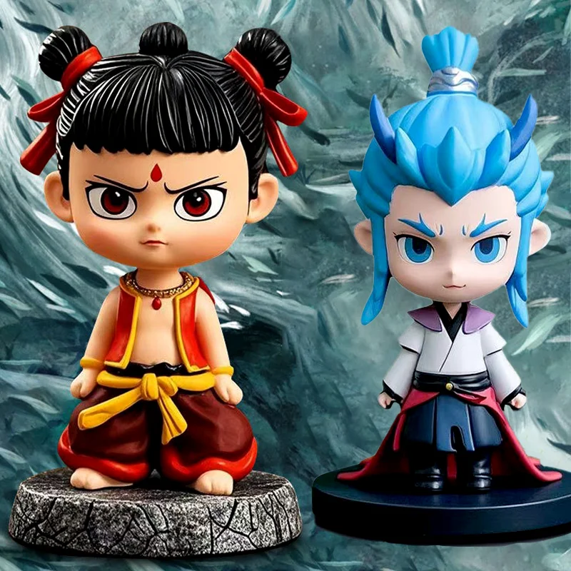 

Hot Sale Anime Nezha Birth Of The Demon Child Ne Zha Aobing Cartoon Action Figures Model Ornaments Kids Birthday Easter Gifts