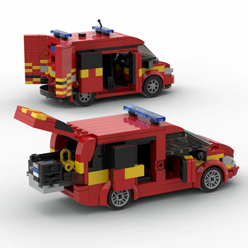 City Car Model MOC Building Bricks Commercial Vehicle Combination Modular Technology Holiday Gifts Assemble Toys Suit Ideal Gift