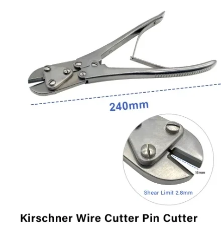 

Stainless Steel Kirschner Wire Cutter Pin Cutter Kirschner Wire Scissors Orthopedics Veterinary Instruments