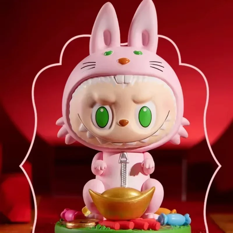 

POP MART Три, Два, Один! Счастливый китайский Новый год, серия, 100% оригинальная слепая коробка, сумка для догадок, украшение для рабочего стола, милая модель, подарок