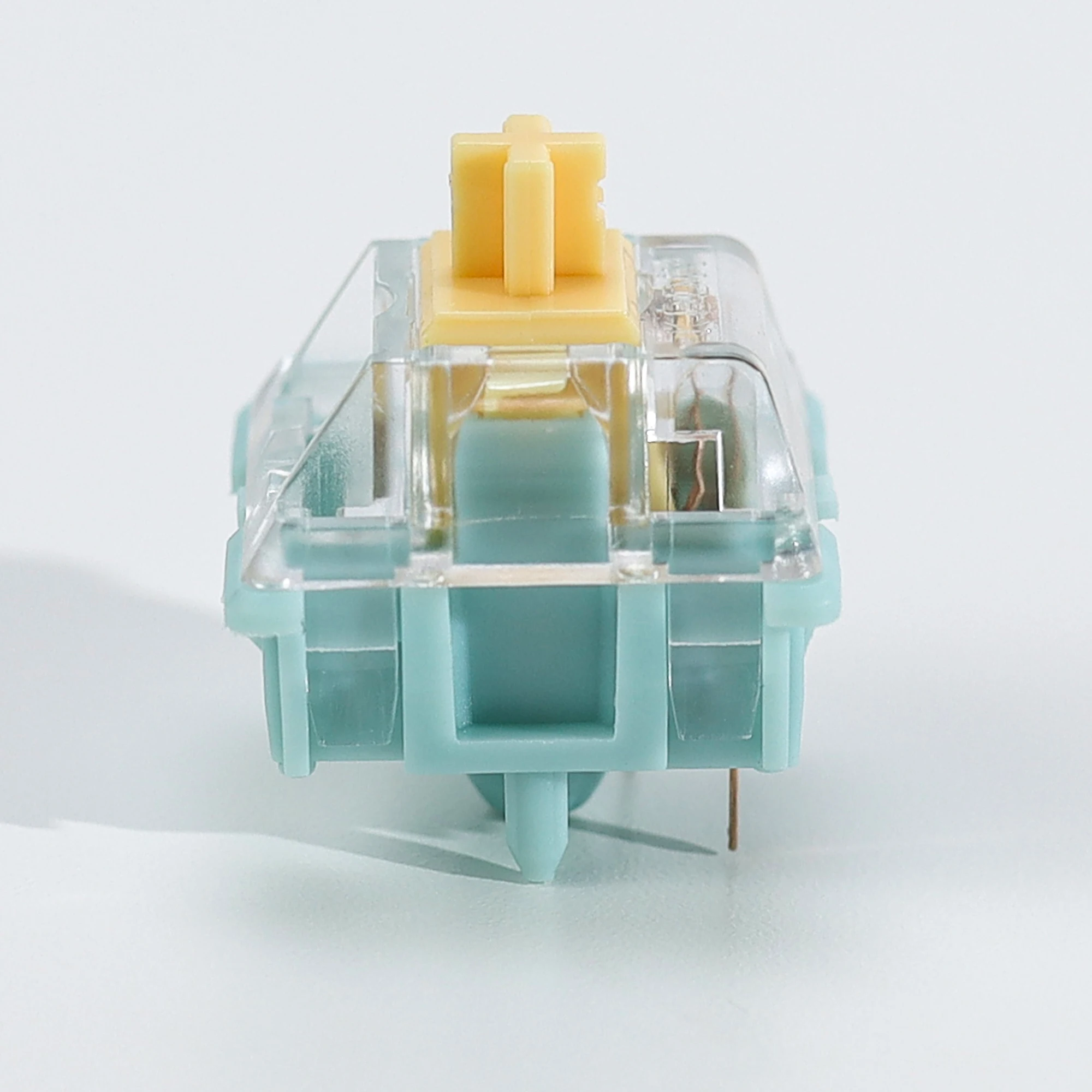 KBDiy Linear Silent Switch Sea Salt Lemon 5-PIN 47gf vorgeschmierte POM Creamy Switches für individuelle DIY 60% Gaming mechanische Tastaturen – Detail 4