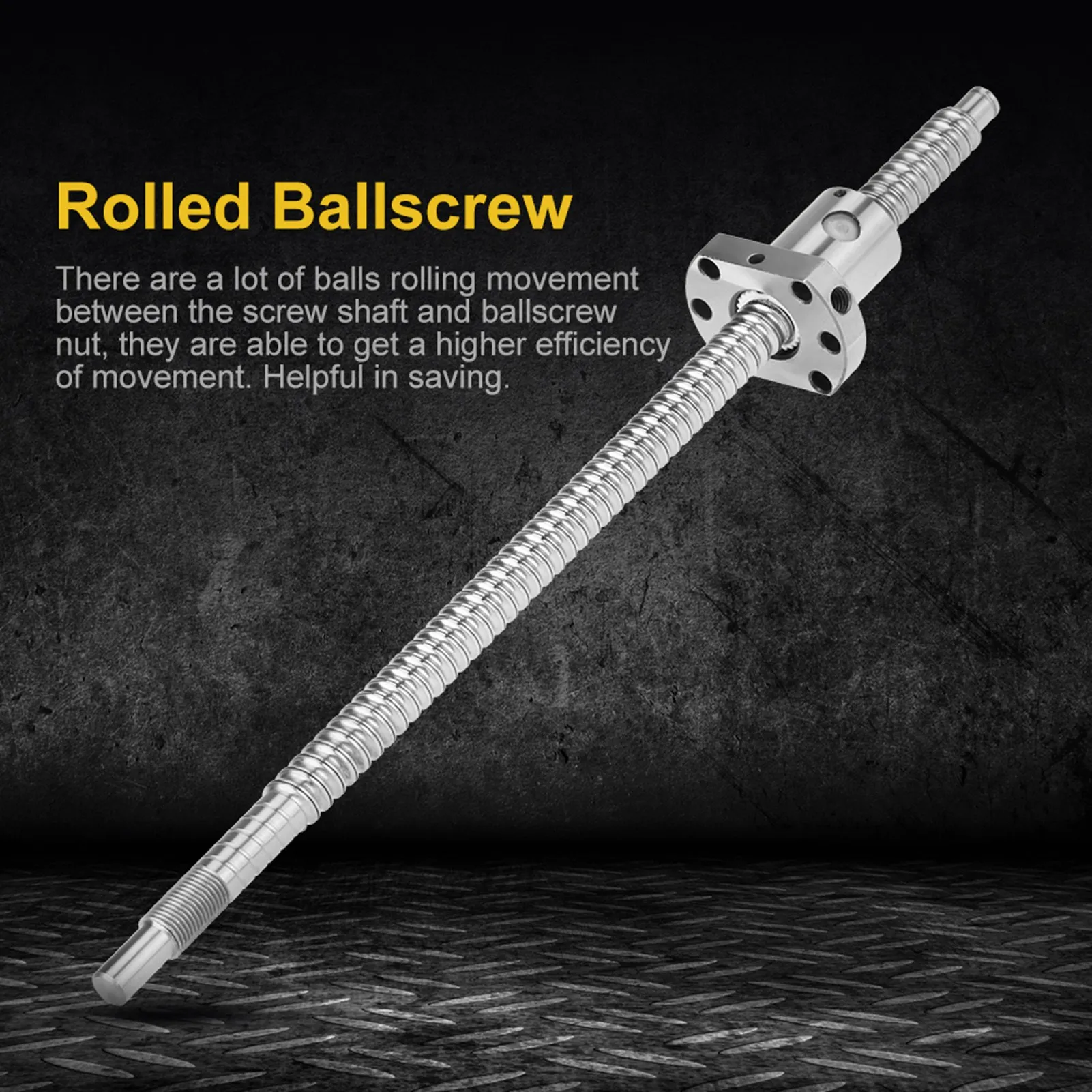 Anti Backlash Ballscrew Ballscrew SFU1204 300mm Rolled Ballscrew Ballnut AntiBacklash Without Side End Supports Rolled Ballscrew