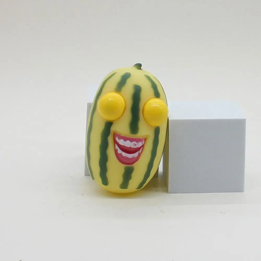 Slow Rebound Watermelon Pinch Toy Watermelon Strips Watermelon Fruit Eyes Popping Out Toys Soft Cartoon Birthday Gift