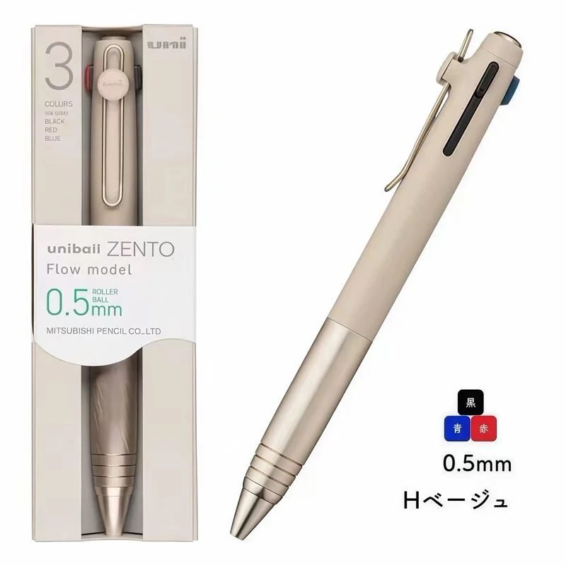 Uni-ball ZENTO Signature Series Multi-Pen,3 Colors Black/Red/Blue