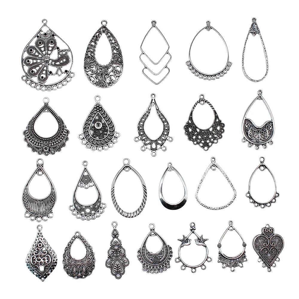 10 sztuk złącze kolczyka do tworzenia kolczyków kolczyk kropelka złącze Charms Diy biżuteria kolczyk Charms ustalenia akcesoria — zdjęcie 3