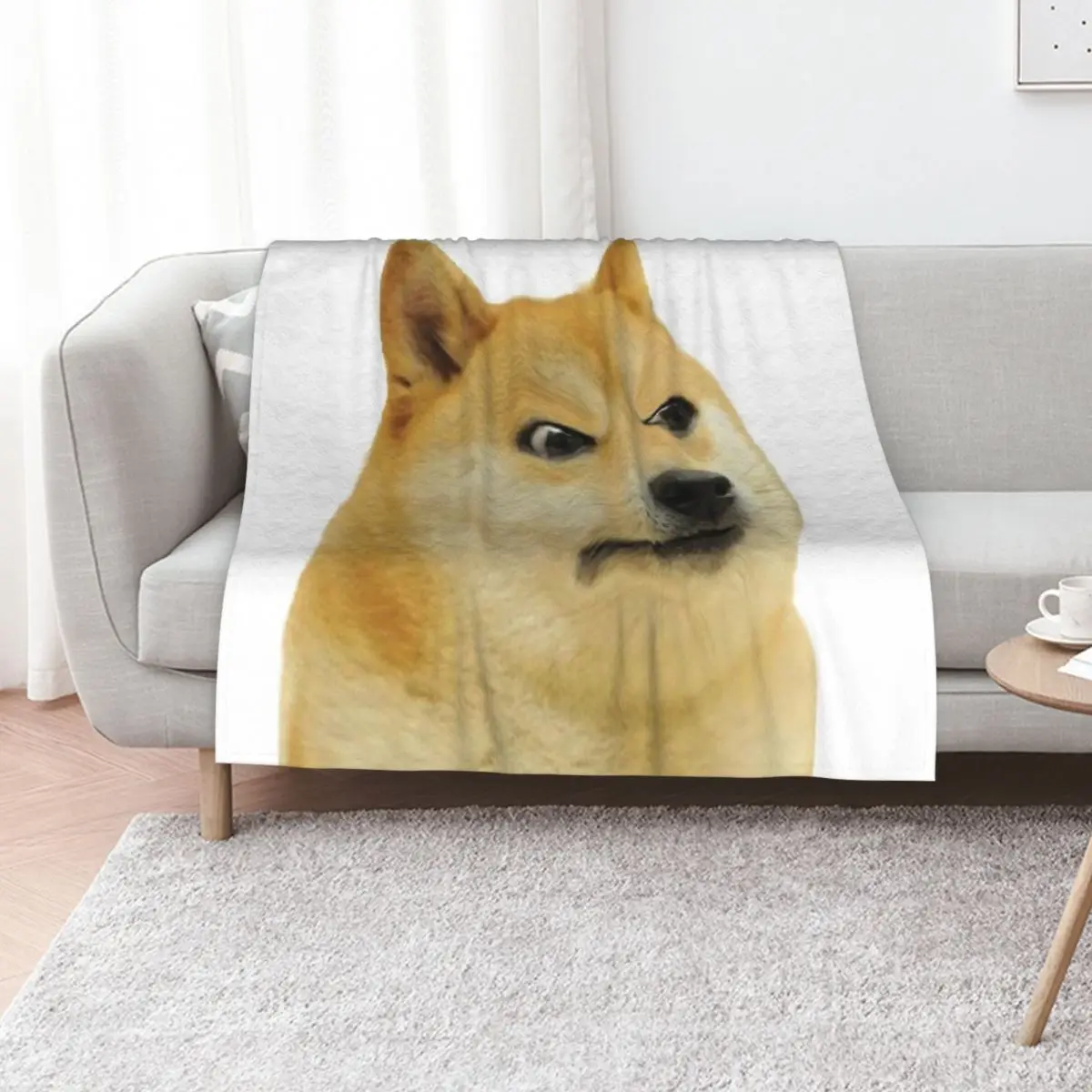 Angry Doge Throw Blanket Polar Custom for babies Blankets For Sofas blankets and throws Blankets For Baby