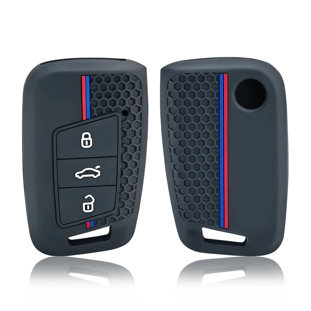  Silicone Car Remote Key Case Cover Protect Shell For VW Volkseagen Passat B8 CC Arteon Magotan GTE Car Keychain Accessories