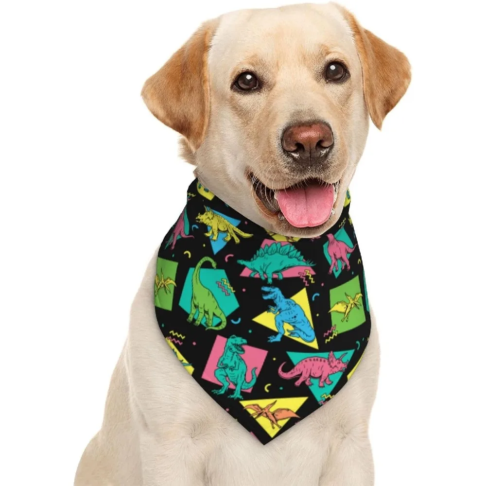 Pet Bandana, Halloween Trick or Treat Dog Scarf, Lightweight Washable Cat and Dog Triangle Bib for Holiday Decoration (Random Color)
