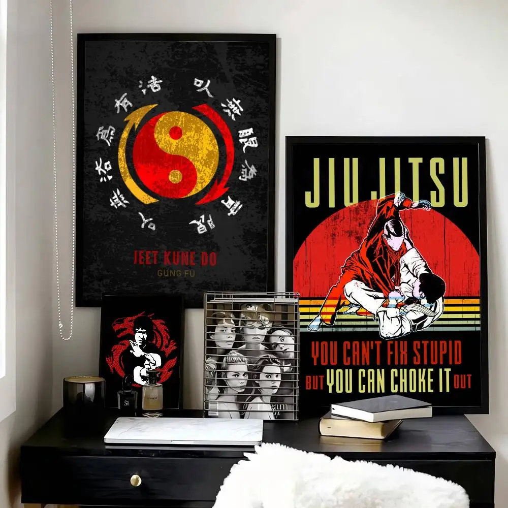 Martial Art Advertising Design Print  Posters High Quality Self-adhesive Wall Art Decorations Color Prints Sticky