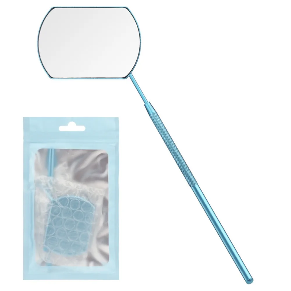 Stainless Steel Eyelash Inspection Mirror 8 Colors Detachable Eyelash Extension Mirror Square Extension Makeup Tools