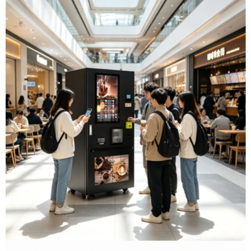 Smart AI Robotic Coffee Machine with Picture Coffee Ai Robot Machine 24H Self Service Commercial Barista Robot for Business Use