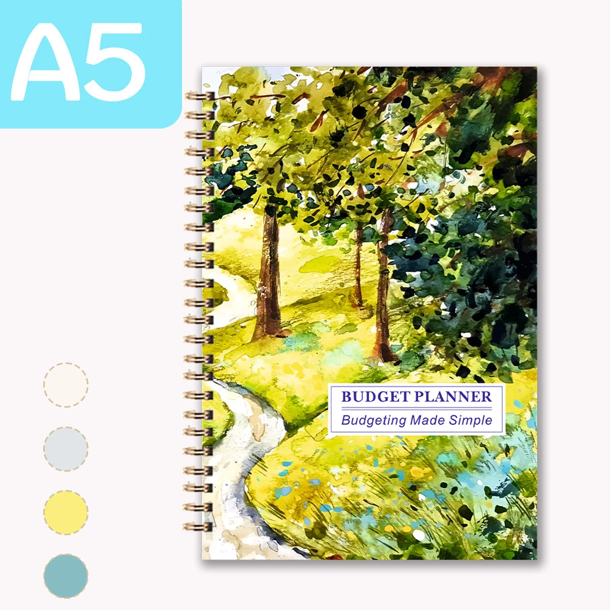 2 Pcs A5 Beautiful Cover Budget Planner for Personal & Family Finance Management Note Book Wholesale