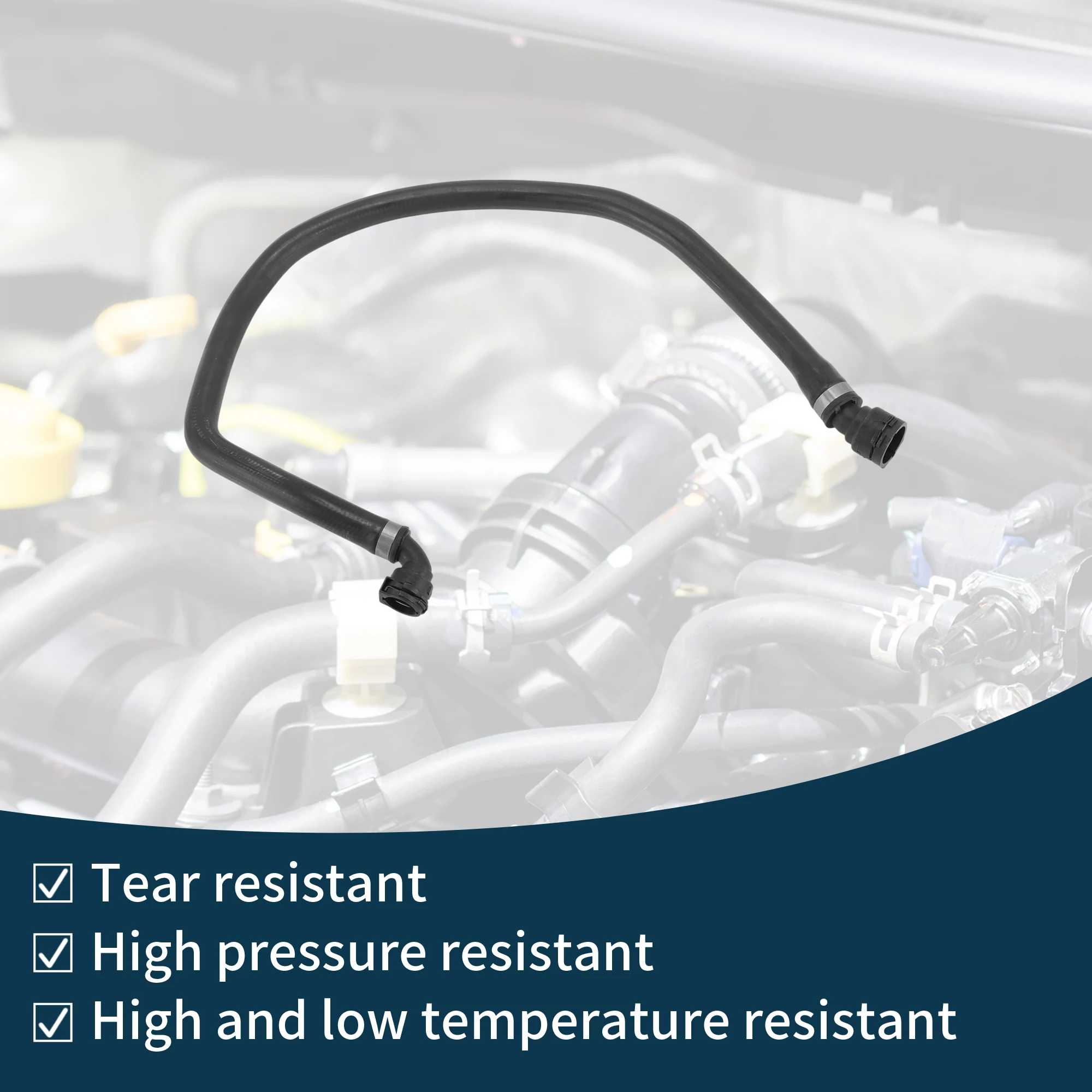 Motoforti Tubo Flessibile Riscaldatore Tubo Flessibile di Uscita Del Radiatore Tubo per BMW X3 06 No.64213400417 Tubo Del Liquido di Raffreddamento In Gomma Nero 1 Pz