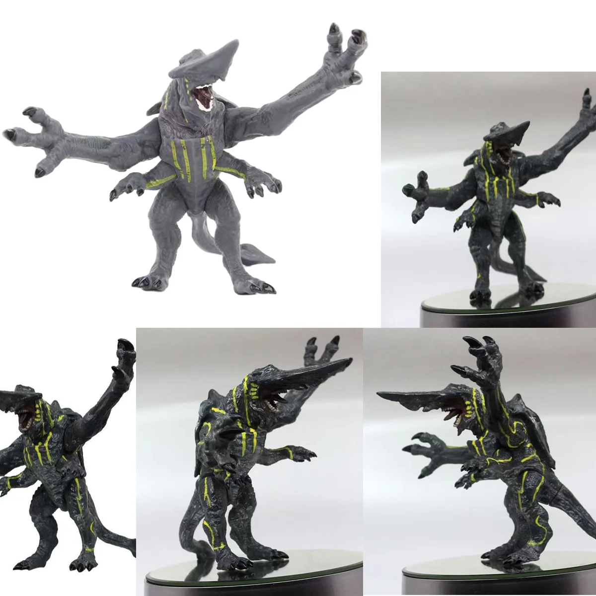 جديد وحوش الشكل الماسح الضوئي ليثباك ميجا كايجو تريسباسر سكينهيد تمثال المحيط الهادئ حافة عمل نموذج لجسم الأولاد الهدايا اللعب #6