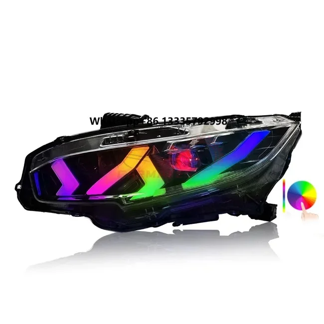 

CARMATES Hot Selling Headlight Assembly LED DRL Front Lamps Turn Signal Head Lamp for Honda Civic X 10th Hatchback 2016 - 2021